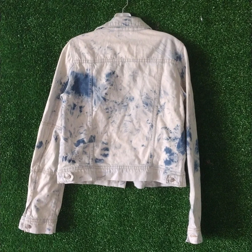 Free people blue jean jacket the stressed tie dye - Picture 8 of 8